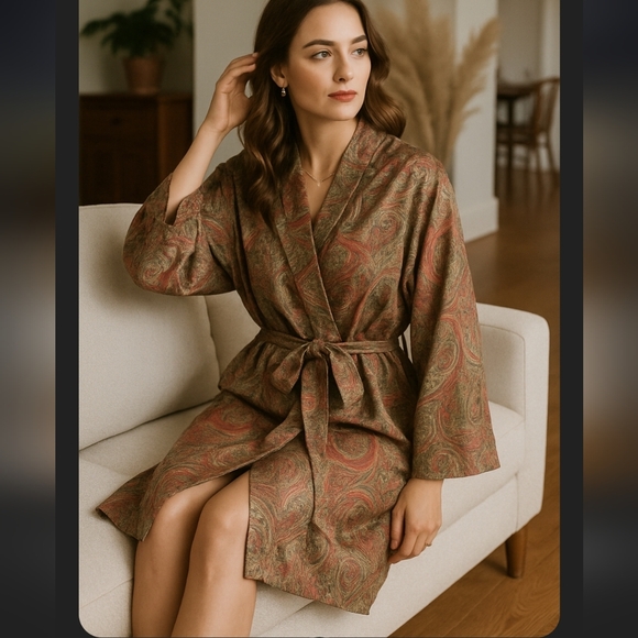 Victoria's Secret Other - Victoria's Secret Vintage Paisley Print Robe